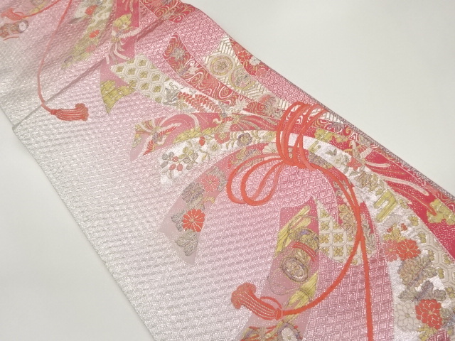 JAPANESE FUKURO OBI / SAGANISHIKI / WOVEN NOSHI PATTERN